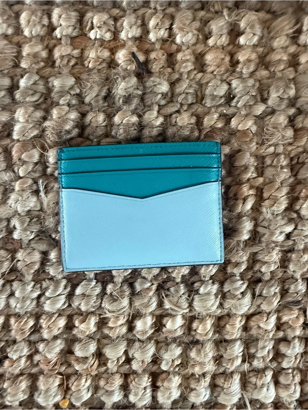 kate spade Two-Tone Teal and Light Blue Card Case